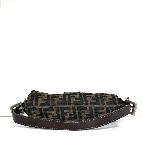 Fendi Retro Vintage Zucca Baguette FF Logo Small Shoulder Bag - Picture 8 of 13
